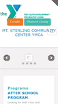 Mobile Screenshot of mtsterlingymca.net
